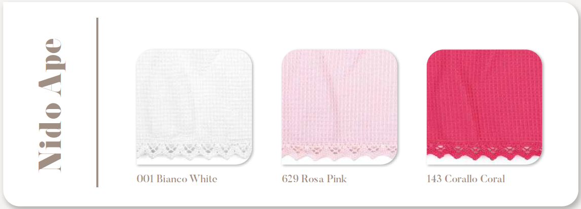 Accappatoio kimono nido d'ape con rouches - immagine 2